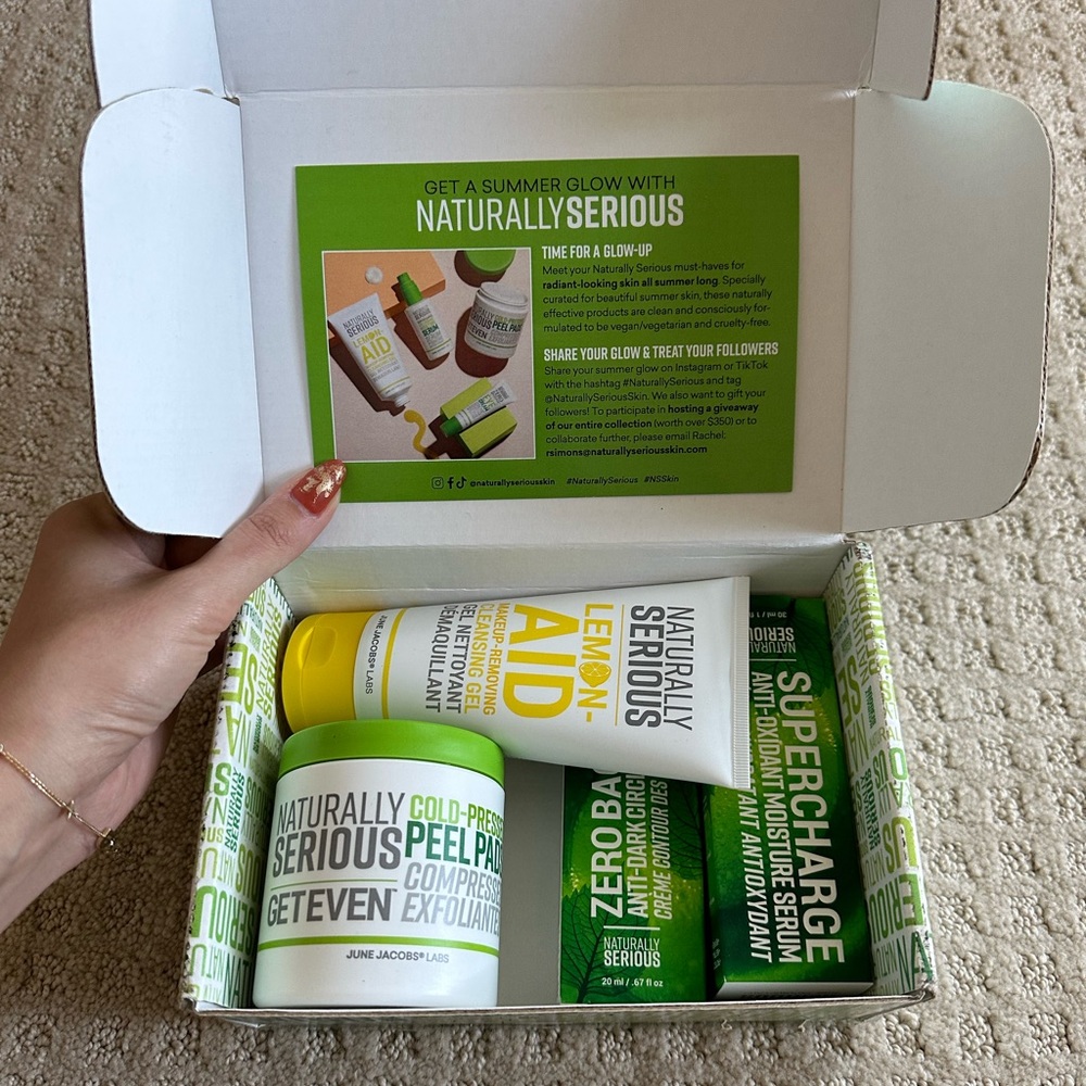 Naturally serious skincare kit